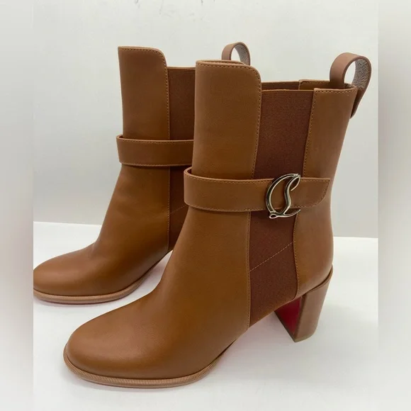 Christian Louboutin Leather 70 Chelsea Booties